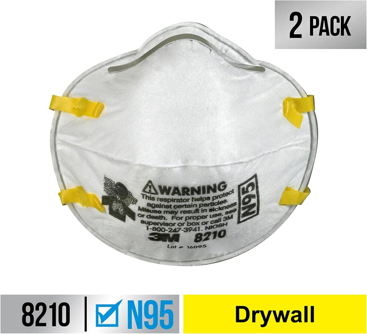 image3M N95 Performance Respirator 82102 Pack NIOSHAPPROVED N95Advanced Filter Media For Easy Breathing Cushioning Nose Foam