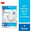 image3M Filtering Barrier Face Covering AFFM5 One Size 5PackWhite