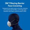 image3M Filtering Barrier Face Covering AFFM5 One Size 5PackWhite