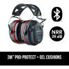 image3M ProProtect  Gel Cushions Electronic Hearing Protector Noise Reduction Rating NRR 26 dB Bluetooth Ear Muffs HighFidelity Speakers ampamp Integrated Microphone Premium Gel Cushions 90545SIOC