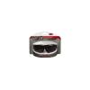 image3M Safety Eyewear Aerodynamic Design Black wRed Accent Frame Clear Lens AntiFogGray