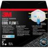 image3M N95 Respirator 8511 5 Pack NIOSHAPPROVED N95 Features 3M COOL FLOW Exhalation Valve Relief From Dusts ampamp Certain Particles During Sanding Pollen Mold Spores Dust Particles 8511HB2CPS