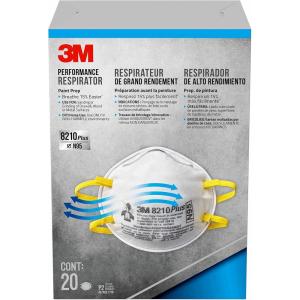 image3M 8210 Plus Paint Sanding Dust Particulate N95 Respirator Disposable Respirators 20PackWhite