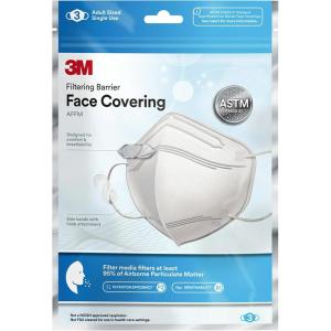 image3M Filtering Barrier Face Covering AFFM5 One Size 5PackWhite