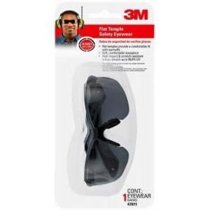 image3M Flat Temple Safety Eyewear with Scratch Resistant LensGrey