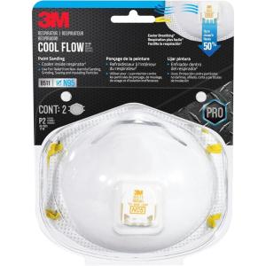 image3M N95 Respirator 9511 Cool Flow Valve 2 Pack NIOSHAPPROVED Advanced Filter Media For Easy Breathing Comfortable For Long Periods Of Wear Helps Filter Pollen Mold Spores ampamp Dust 8511PA12APS