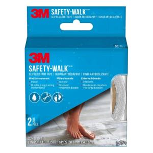 image3M SafetyWalk Slip Resistant Tape 2 in x 15 ft Anti Slip Clear Tape Ideal For Slippery ampamp Wet Conditions SelfAdhesive Backing Quick ampamp Easy Application Durable ampamp LongLasting 220CR2X180Clear