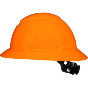 image3M SecureFit Full Brim Hard Hat CHHFBRO6SL with Ratchet Adjustment HiVis Orange
