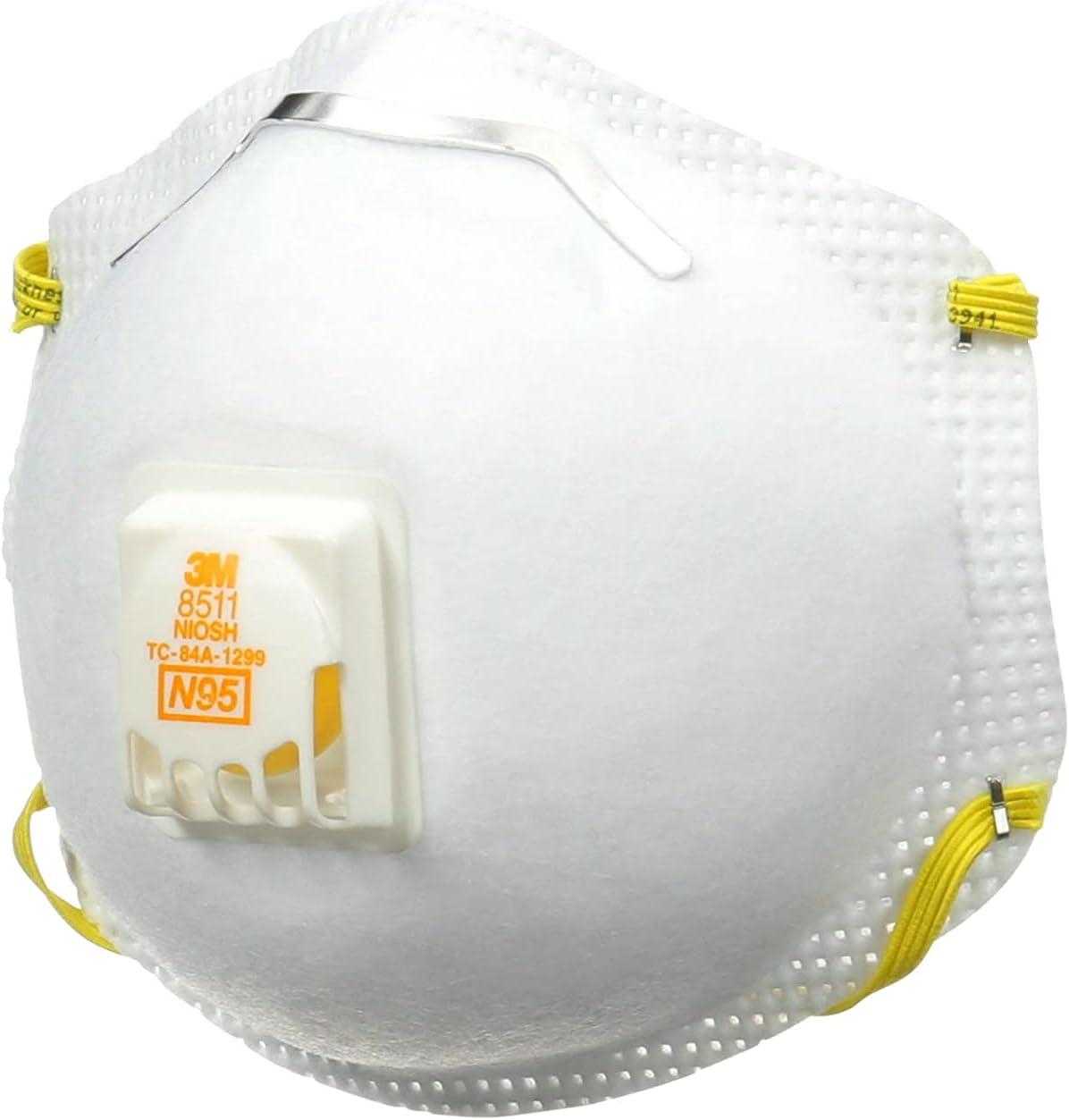 image3M N95 Respirator 8511 2 Pack Features 3M COOL FLOW Exhalation Valve NIOSHAPPROVED N95 Advanced Filter Media For Easy Breathing Lightweight Comfortable Design For Longer Wear 8511DA12APS