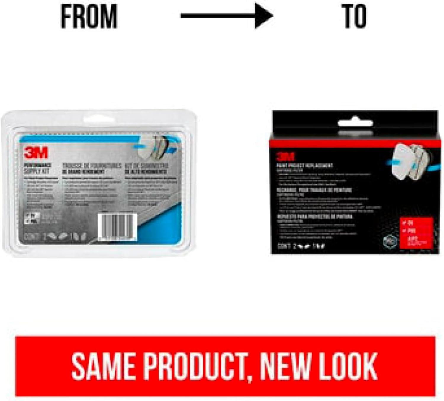 image3M Performance Supply Kit Contains 1 Pair of Cartridges amp 2 Pairs of P95 Filters Replacement Cartridges for 3M 6000 Series For Paint Project Use With Any 3M Bayonet Mount Respirator 6022P1DC175 Inch width  675 Inch length