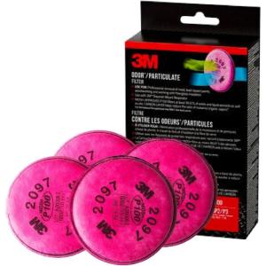 image3M Performance P100 Particulate  Odor Filters 2 pairs NIOSHAPPROVED P100 9997 Filtration Efficiency Against Solids amp Liquid Aerosols For Use With 3M 6000 6500 amp 7500 Series 2097P2DC