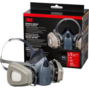 image3M Professional Half Mask Organic Vapor P95 Respirator with Cool Flow Valve Reusable Respirator Large