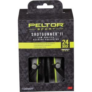 imagePeltor Sport Shotgunner II LowProfile Hearing Protector BlackGray NRR 24 dB Earmuff for Hunting Rifle and Shotgun UseBlackGrey