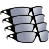 image3M Safety Eyewear Silver Mirror Black Frame Grey Accent AntiFog amp Scratch Resistant LensMirror