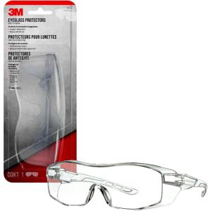 image3M Eyeglass Protectors HighImpactResistant Lenses Blocks 999 of UV Designed To Be Worn Over Prescription Glasses AntiScratch Lenses Clear Lenses 1 Pack Safety Glasses 47030H1DCClear