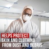 image:image3M General Purpose Protective Coverall with Hood TwoWay Zipper Breathable Material Mens and Womens White Disposable Coverall 2XL