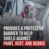 image:image3M Heavy Duty Protective Coverall with Hood TwoWay Zipper Elastic Waist Breathable Material Mens and Womens White Disposable Coverall M