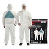 image:image3M General Purpose Protective Coverall with Hood TwoWay Zipper Breathable Material Mens and Womens White Disposable Coverall 2XL