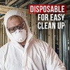 image:image3M General Purpose Protective Coverall with Hood TwoWay Zipper Breathable Material Mens and Womens White Disposable Coverall XL