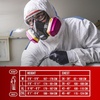 image:image3M Heavy Duty Protective Coverall with Hood TwoWay Zipper Elastic Waist Breathable Material Mens and Womens White Disposable Coverall 2XL