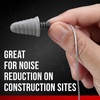 image:image3M Skull Screws Corded Earplugs 32 dB NRR Durable amp Comfortable Great for Extended Wear Tapered Design for Versatile Fit Corded for Easy Storage 4 PairPack